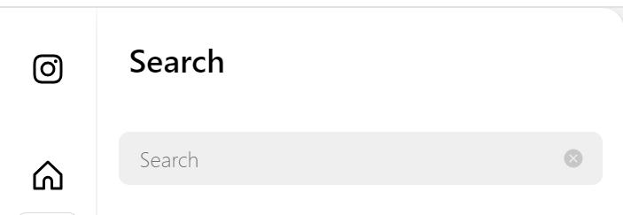 Instagram search bar reset feed 