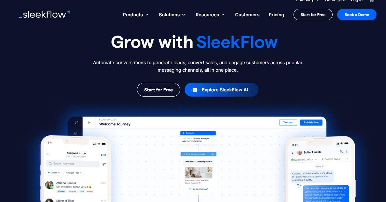 SleekFlow marketing automation tool