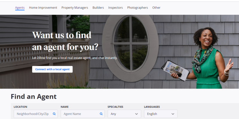 zillow agent finder